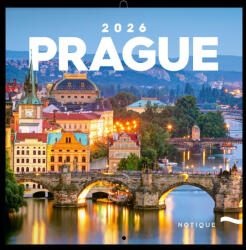 Notique Realsystem Lemeznaptár 16 Hónapos Prága 2026 (RS6097PR)