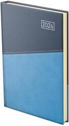 TopTimer Határidőnapló B/5 Heti Duplex Kék-Világoskék 2026 (26C011D044)