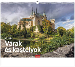 TopTimer Falinaptár 42x31 cm Várak És Kastélyok 2026 (26T930012F)