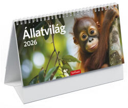 TopTimer Asztali Naptár Álló Állatvilág Papír Hátlap 2026 (26T582P00P)