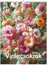 TopTimer Falinaptár 31x42 cm Virágcsokrok 2026 (26T930016A)