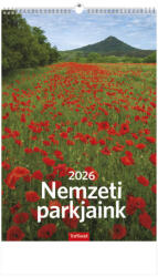 TopTimer Falinaptár 22x32 cm Nemzeti Parkjaink 2026 (26T940003A)