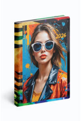 Realsystem Határidőnapló B/6 Heti Fiestina Face 2026 (RS541166)