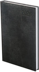 TopTimer Határidőnapló A/4 Heti Traditional Fekete 2026 (26T010T003)