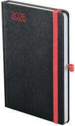 TopTimer Határidőnapló A/5 Napi Nero Fekete-Piros 2026 (26T021N002)