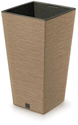 Prosperplast Furu Square Eco Wood virágcserép, 30 cm - natúr (DFSH300W-4665W)