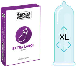 Secura Extra Large 60 mm XL óvszer 48 db
