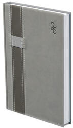 TopTimer Határidőnapló TOPTIMER Vario V021 A/5 napi fehér lapos szürke-sötétszürke 2026 (T021V-005) - papir-bolt