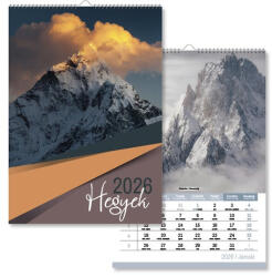 PD Calendar Naptár fali pd Hegyek 21x30 cm 2026