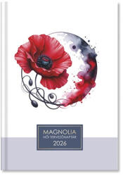 PD Calendar Határidőnapló Period Magnólia B/6 napi női tervező Poppy 2026