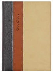 TopTimer Naptár, tervező, B5, heti, TOPTIMER "Fashion", antracit-barna-bézs (CONKF011ABBU)