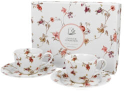 Duo Gift Porcelán eszpresszócsésze+alj , 90 ml, 2 személyes, dobozban, Safa