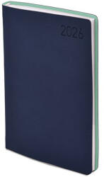 TopTimer Határidőnapló TOPTIMER Madeira M012 B/6 heti fehér lapos kék-türkiz 2026 (T012M-04T) - papir-bolt