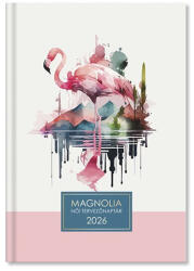 PD Calendar Határidőnapló Period Magnólia B/6 napi női tervező Flamingo 2026