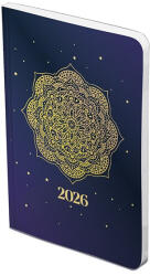 TopTimer Határidőnapló TOPTIMER Joy Flexi F012 B/6 heti fehér lapos Mandalás 2026 (T012F-004) - papir-bolt