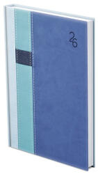 TopTimer Határidőnapló TOPTIMER Vario V012 B/6 heti fehér lapos világoskék-türkiz-kék 2026 (T012V-00T) - papir-bolt