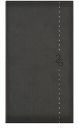 TopTimer Zsebnaptár, álló elrendezésű, TOPTIMER Linea , sötétszürke (26T035L-008) - molnarpapir