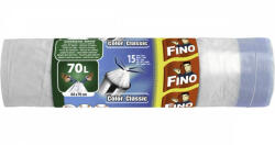 Szemeteszsák zárószalagos 70 liter 64 x 70 cm 15 db/tekercs Fino natúr