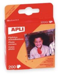 APLI Öntapadó fotósarok, 18x17 mm, APLI, átlátszó, 200 db/csomag (LCA00093) - fiorex