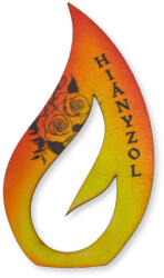  Nyomtatott fa - Örök láng 'Hiányzol' 14x7, 5cm