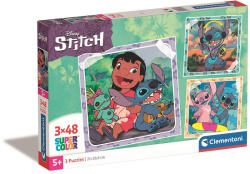  Disney Lilo és Stitch, A csillagkutya Playing the Guitar 3x48 db-os puzzle Clementoni (CMC25321)