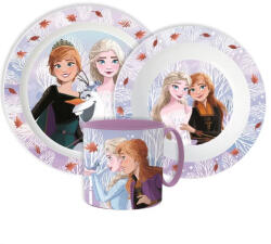  Disney Jégvarázs Autumn Leaves étkészlet, micro műanyag szett bögrével 265 ml (JVL33366) - oliviashop