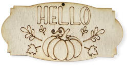 Helló tábla tökkel 160x80 mm