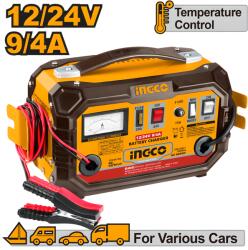 INGCO Redresor Auto 12 24V , 12A, Mod Boost, Capacitate 28, 180Ah, Ideal pentru Baterii Auto E i Camioane