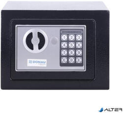 DONAU Bútorszéf, elektronikus zár, 230x170x170 mm, DONAU "Tech", fekete (19073251-01) - alter