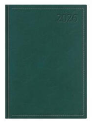 TopTimer Naptár, tervező, A5, napi, TOPTIMER "Traditional", zöld (26T021T-006)