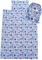  Aztadejó építkezés bölcsis ovis ágyneműhuzat hátizsákba csomagolva 100x135 cm 40x50 cm (AZTAAGY23)