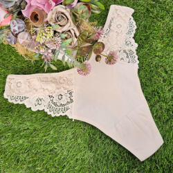 MST Női csipkés pamut tanga Test, M/L 99144