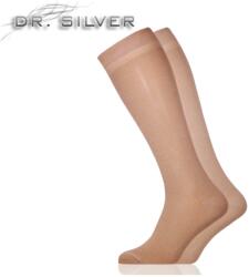 Herbert Dr. Silver Térd - Ezüstszálas térdzokni Drapp, 35-37 97292