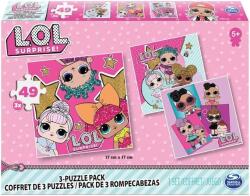 Lol Spin Master L. O. L. Surpriză! Pachet 3 puzzle-uri (49 piese x3) (20114661) (51819)