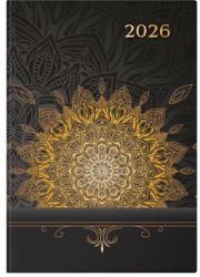 TopTimer Naptár, tervező, A5, napi, TOPTIMER, "Joy", mandala (26T021J-313)