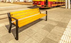  Gladiátor teljes háttámlás kerti pad karfával Palisander