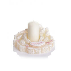 Bartek Candles Díszgyertya Christmas Holder ekrü színű