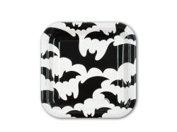 Unique Papír tányér denevéres 18 cm, 10 db/csomag