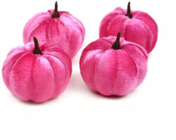  Rózsaszín színű bársony tökök - 4 db (GD2303503E)