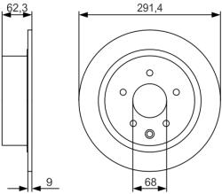 Bosch Disc frana BOSCH 0 986 479 R14 (0 986 479 R14) - fixbox