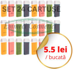 Emmeci Cosmetici Set 24 cartuse ceara epilat - Emmeci Cosmetici - MIX CULORI (EC24MIX)