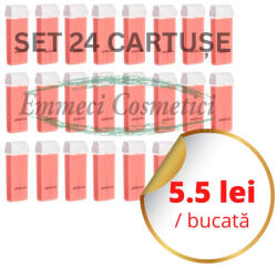 Emmeci Cosmetici Set 24 cartuse ceara epilat - Emmeci Cosmetici - ROZ (EC24R)