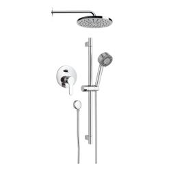 Remer Set de dus incastrat Remer Winner W09S01EC20, sistem cu 7 componente, para cu 3 functii, alama, cromat, 20cm (W09S01EC20)