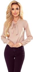 Numoco Elegáns női blúz nyakkendővel 140-16 - bézs - florentis - 16 246 Ft