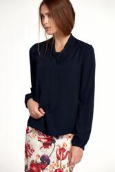 Nife Elegáns blúz masnival - sötétkék