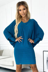Numoco Női ruha széles ujjal 402-3 - kék