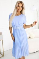 numoco basic Világoskék midi ruha rakott szoknyával Mia