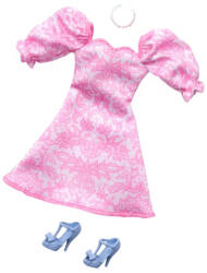 Mattel Mattel Barbie: Set de modă - Rochie roz cu pantofi cu toc înalt albaștri (HRH40) (97351)