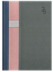 TopTimer Naptár, tervező, A5, napi, TOPTIMER "Vario", kék-rózsaszín-szürke (NKV021KRSZU) - jatekotthon