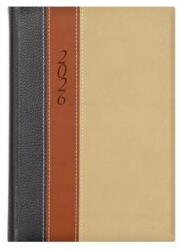 TopTimer Naptár, tervező, A5, napi, TOPTIMER "Fashion", antracit-barna-bézs (NKF021ABBU) - jatekotthon